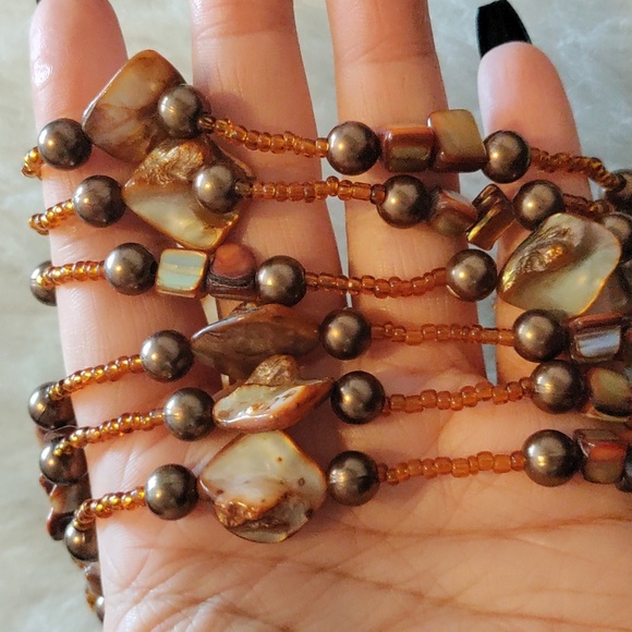 Jewelry Pretty Faux Pearl Shell Necklace Poshmark